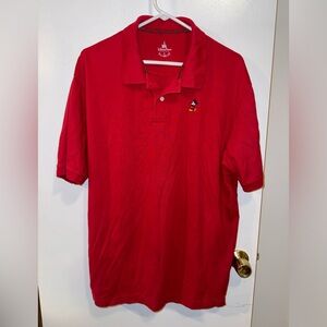 Disney Mickey Mouse Men’s Red Polo Shirt Size XL